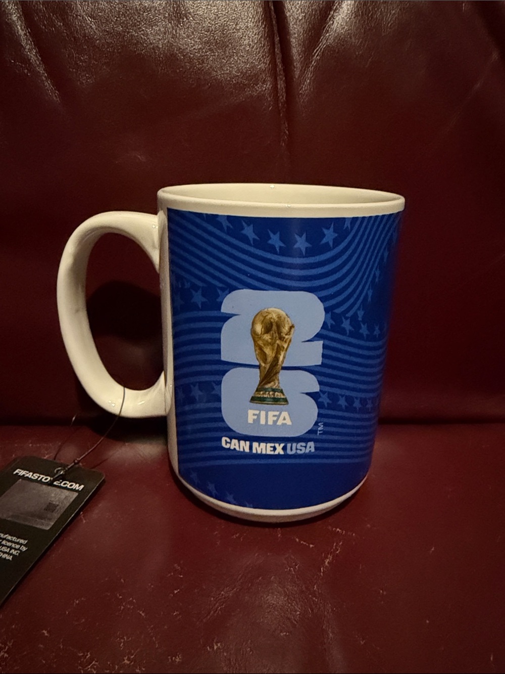 Blue FIFA World Cup Ceramic Mug - CAN MEX USA 15 oz